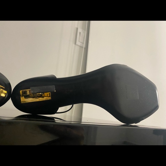 OPYUM SANDALS IN PATENT LEATHER GOLD-TONED HEEL - Picture 6 of 8